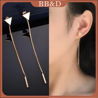 1pair Fashionable And Delicate Zinc Alloy Zipper Design Dangle Earrings  Suitable As A Gift For Girls