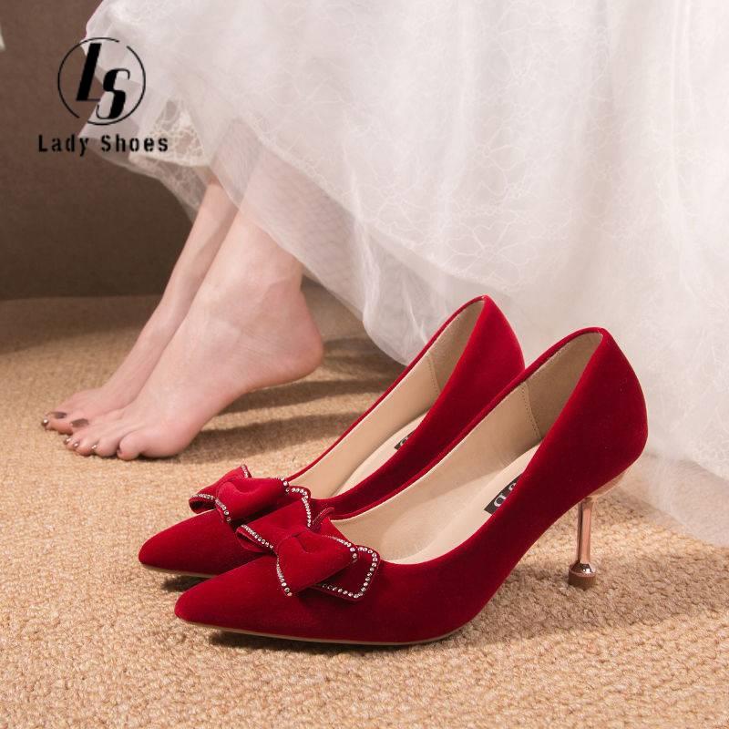 Small Size closed shoes with heels stilleto heels 33 43 yards