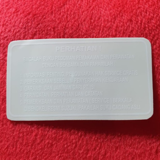 Suzuki PERHATIAN motorbike body Sticker / Striping / trim | Shopee ...