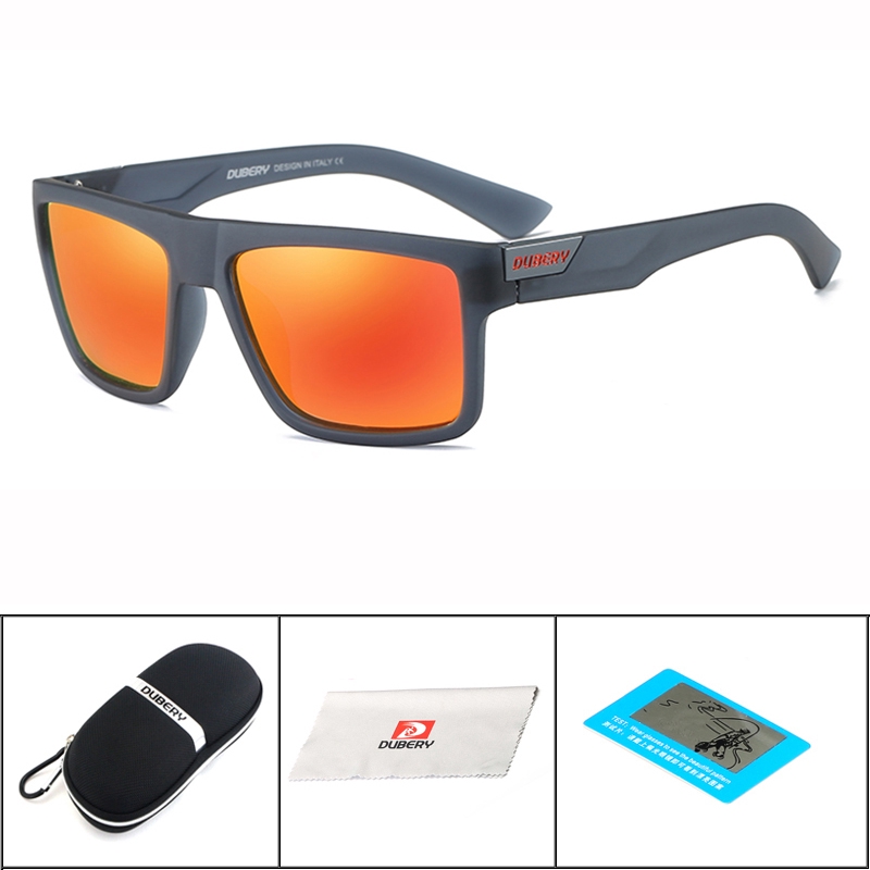 DUBERY Polarized Sunglasses Men's Square Driver Sunshade Men's