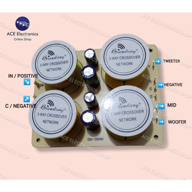 Dividing Network 300 Watts 3 Way Broadway Speaker Crossover Shopee