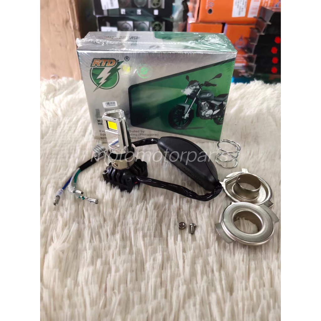 Motorcycle led headlight MO2D RTD tri led 25w original | Shopee Philippines