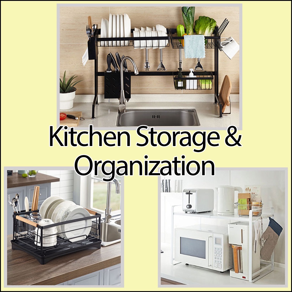 Smart Storage Ideas - Microwave Rack / Dish Rack / Overhead Sink Rack ...