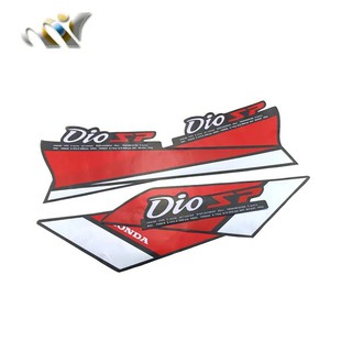 MOFO autocollant de carénage pour moto HONDA DIO50 AF17/AF18/AF27/AF28,  stickers de colle pour moto, scooter, DIO SR - Type Rouge