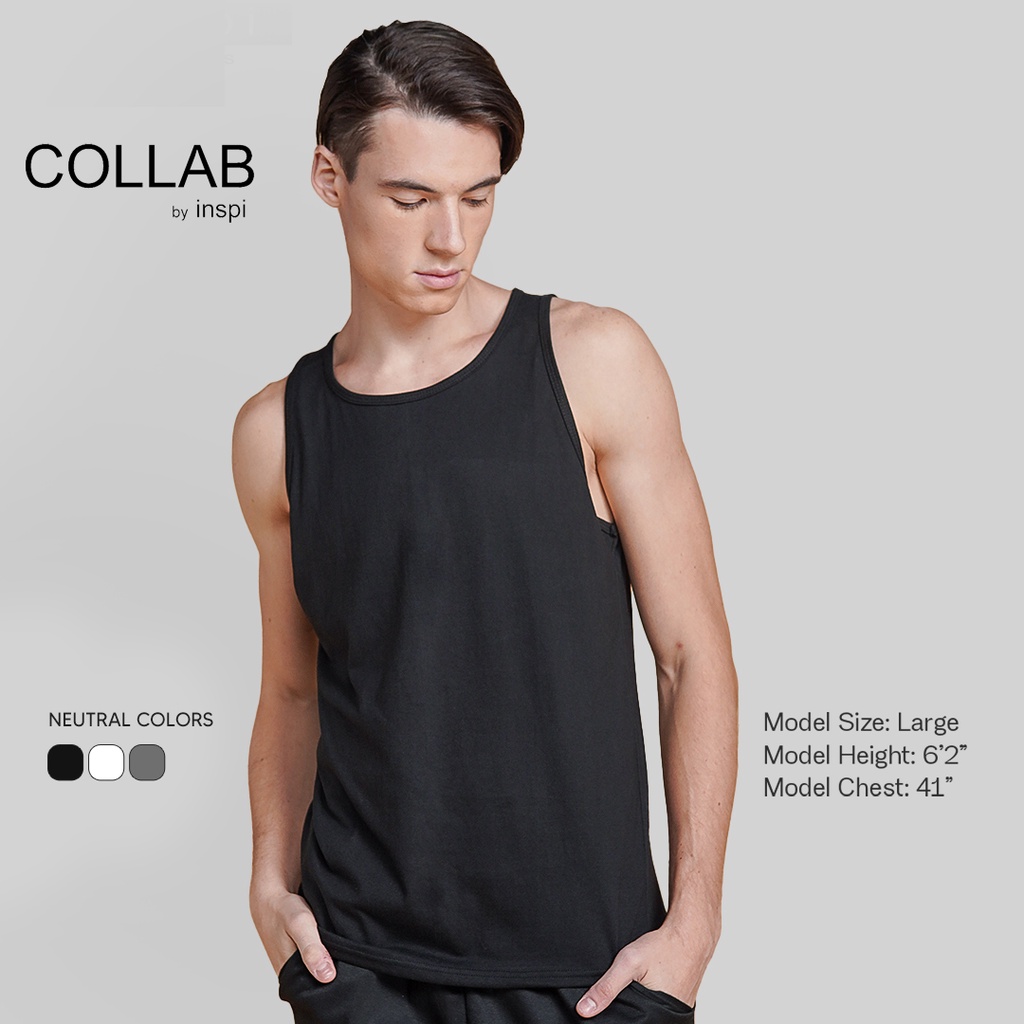 COLLAB by Inspi Sando for Men Tank Top Summer Outfit Trendy Tops for Women Sleeveless Top Racerback Shopee Philippines