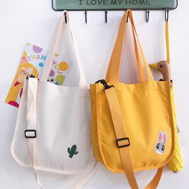 Canvas tote hot sale bag shopee