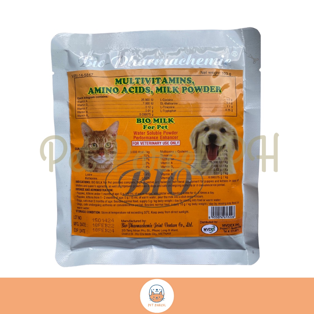 Bio Milk for Pets dogs and cats 100g Shopee Philippines