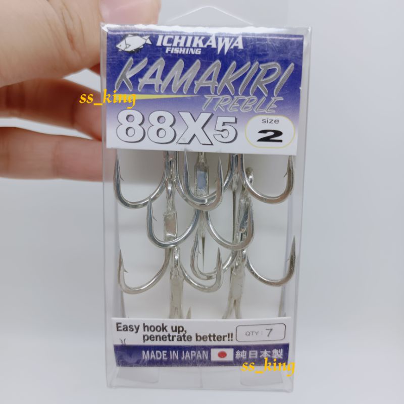 MATA Ichikawa 88X5 KAMAKIRI triple hook | Shopee Philippines