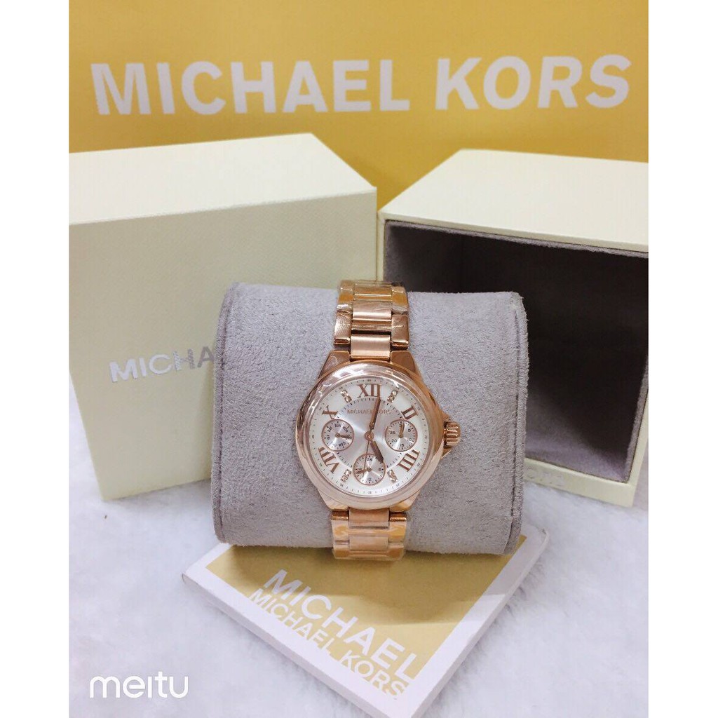 Michael Kors outlet Mini Bailey MK6447 Women Stainless Steel Analog Quartz Watch LJ407