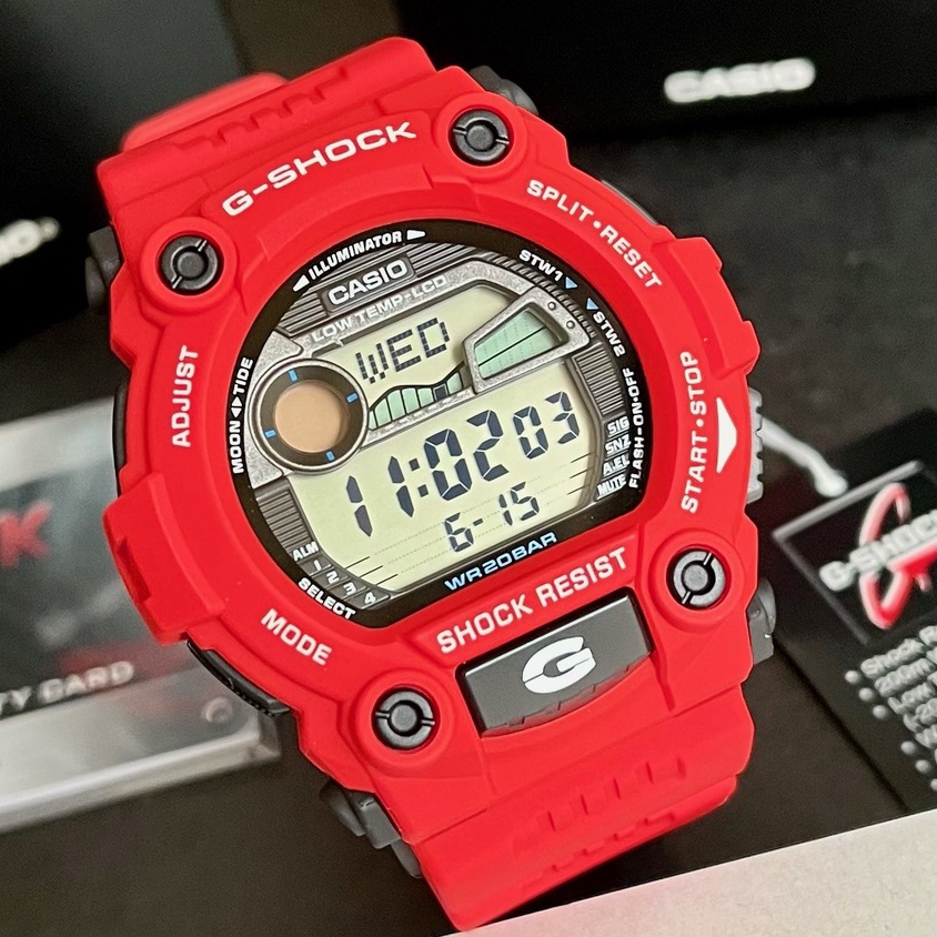 Casio G Shock G7900a 4 Rescue Red Moon Tide Watch For Men Shopee Philippines