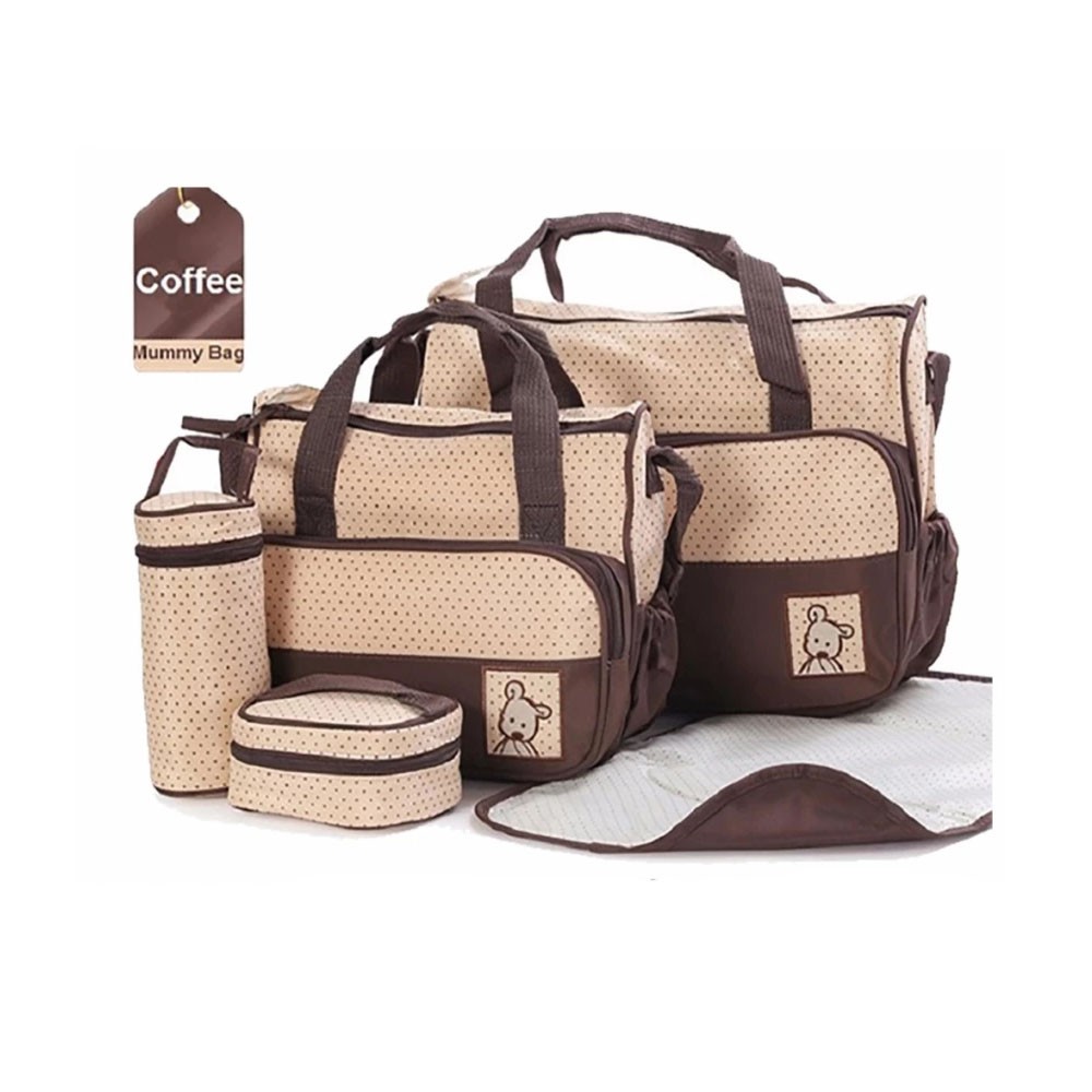 MOMMY AND BABY BAG 5 in 1 Baby Diaper Mommy travel bag | Shopee Philippines