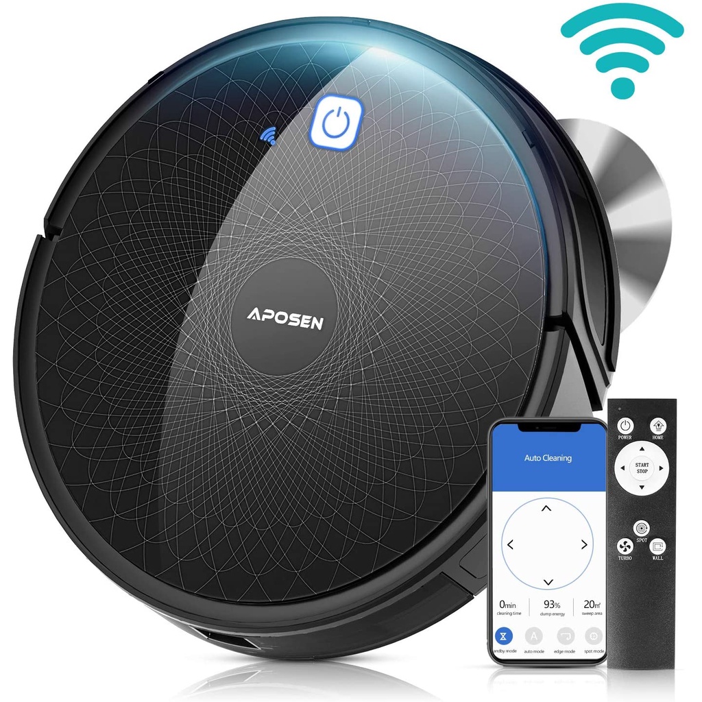 ﹍๑Aposen WiFi Robot Vacuum SelfCharging Auto Robotic Vacuum Cleaner