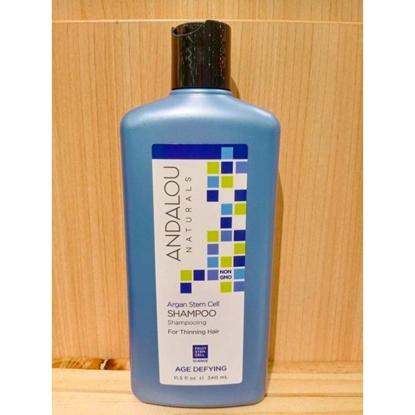 340ml SHAMPOO Andalou Naturals Argan Stem Cell Shampoo for Thinning