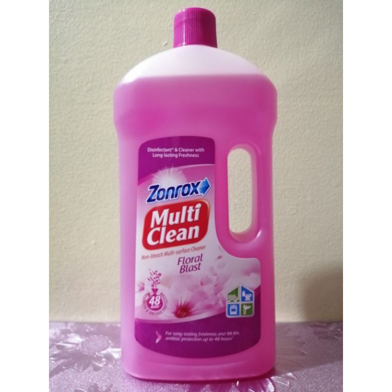 Zonrox Multi Clean DISINFECTANT & Cleaner Floral Blast 900ml Shopee