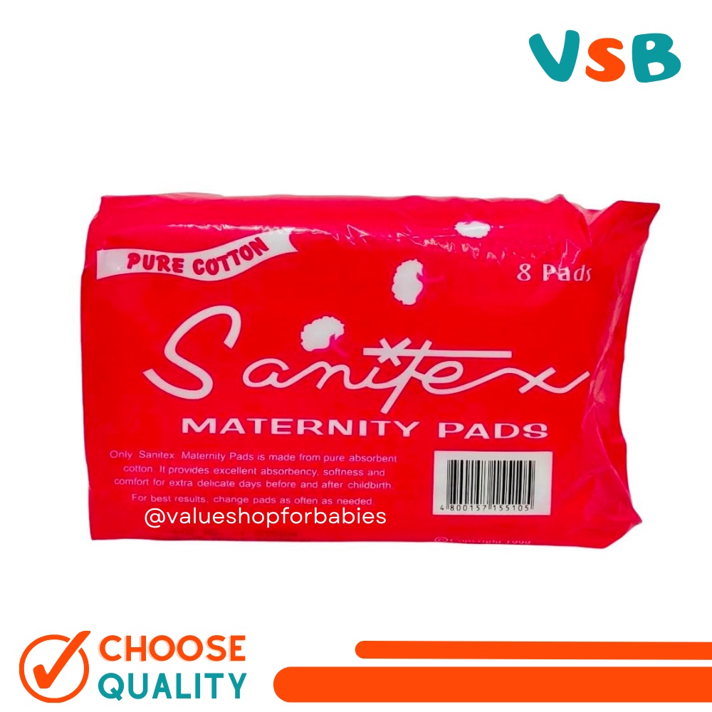 SANITEX MATERNITY SANITARY PADS 8s Shopee Philippines