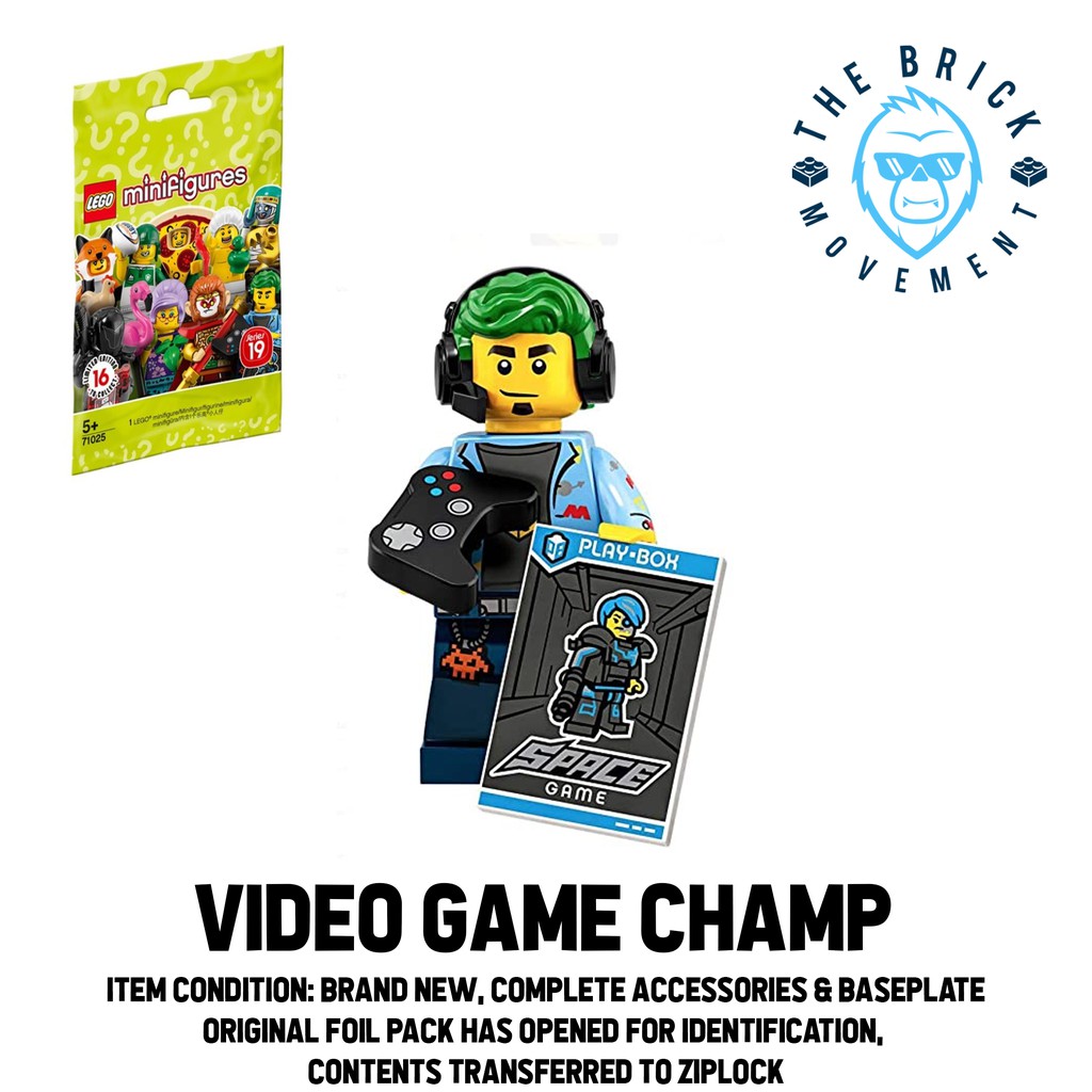 Lego minifigures series 19 hot sale gamer