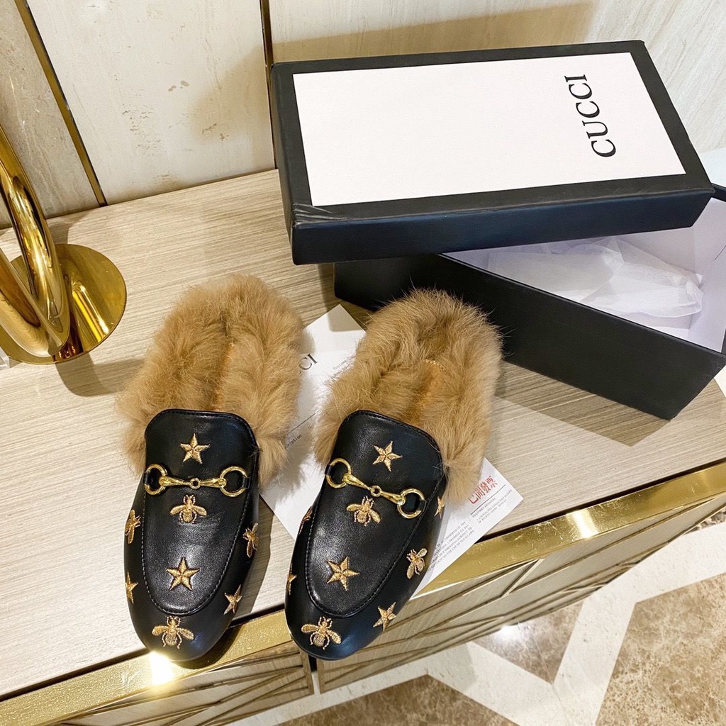 Gucci best sale bee slipper