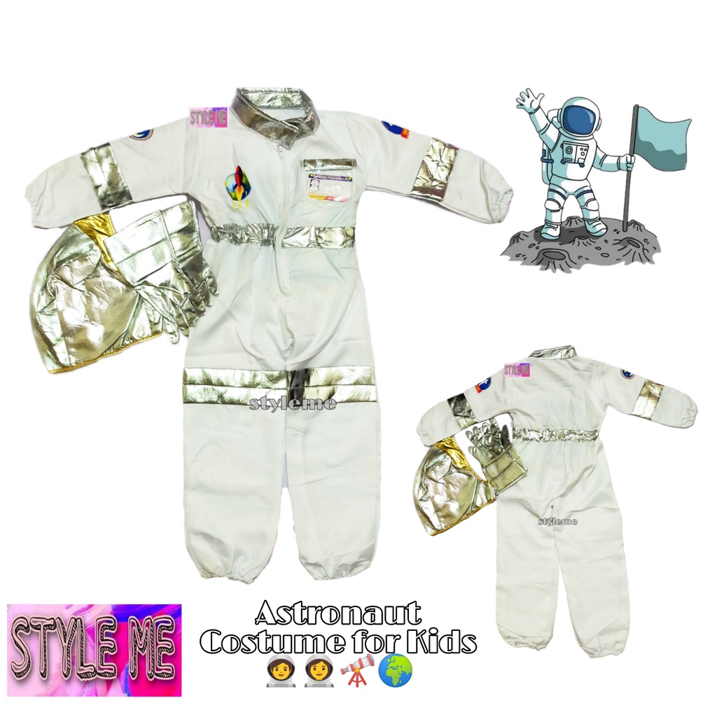 Spaceman / Astronaut Occupation Complete Set Role play Costume For Kids ...