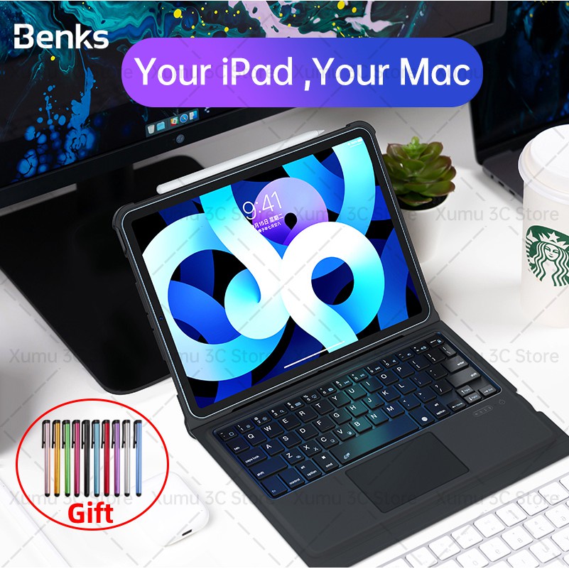 Benks Wireless Bluetooth LED Backlit Keyboard Touchpad