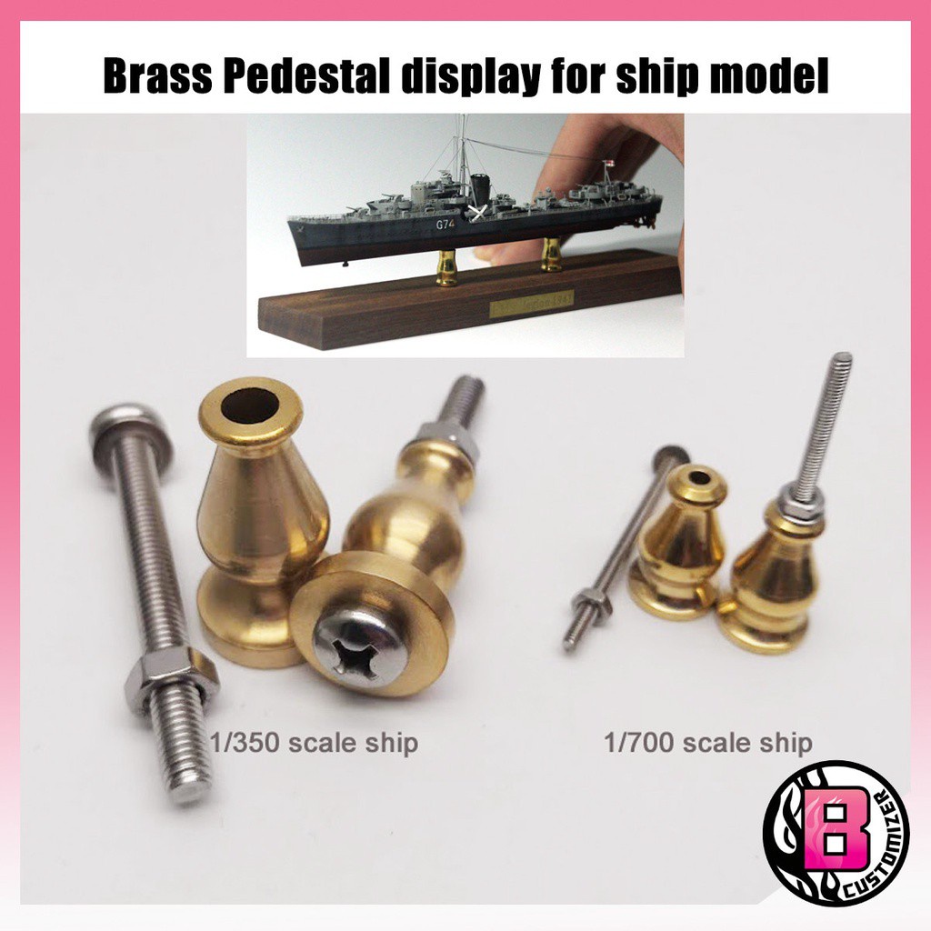 Brass pedestals for ship display (1/350 scale and 1/700 scale) Shopee