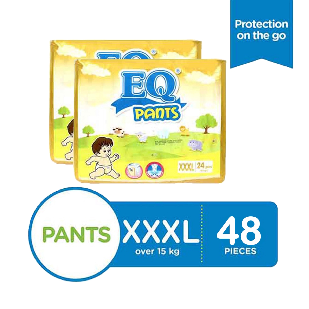EQ Pants Big Pack XXXL 24's x 2 packs (48 pcs) Baby Diaper Shopee