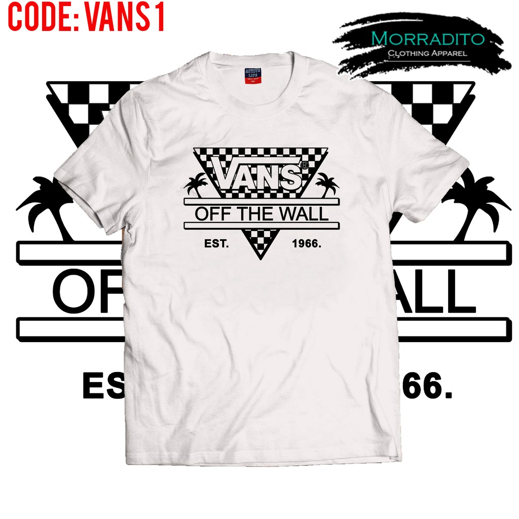 VANS SHIRT FRONT PRINT ALL DESIGN TREND Shopee Philippines