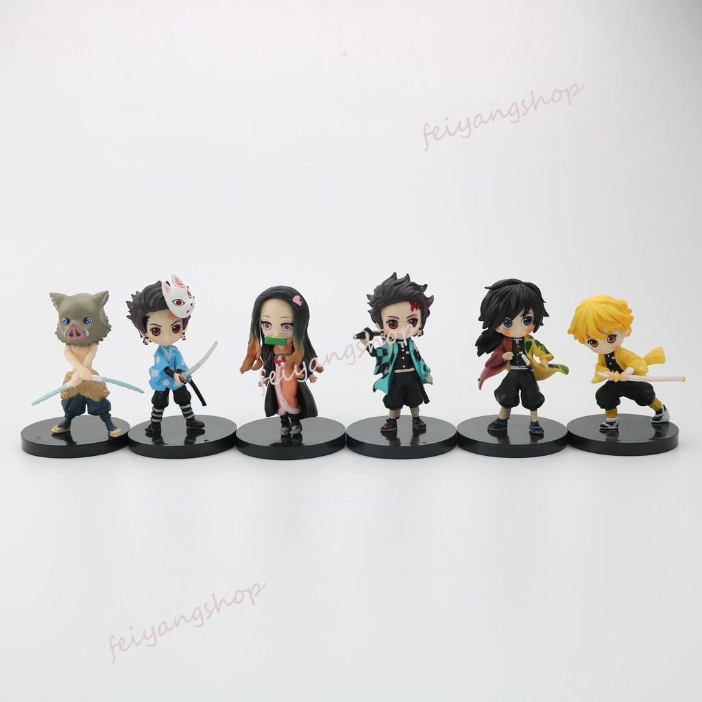 5 Pieces Car Cake Decoration Demon Slayer Kamado Tanjirou Kamado Nezuko ...