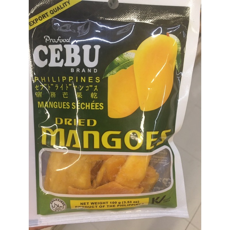 Profood Dried Mangoes 100g Cebu delicacy pasalubong Shopee Philippines