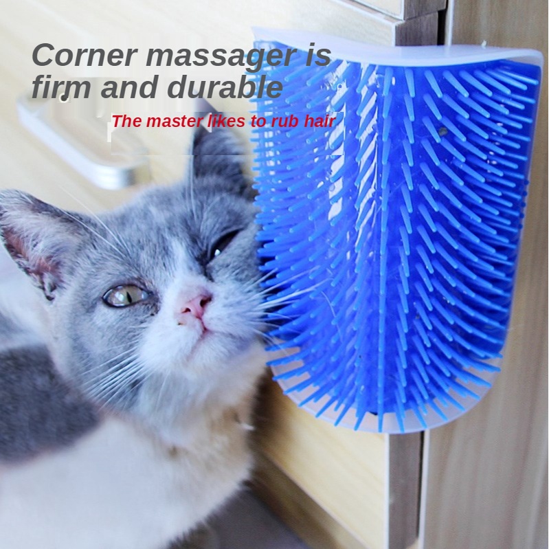 Cat Scratcher Cat Scratching Board Corner Hair Brush Pet Massage Brush