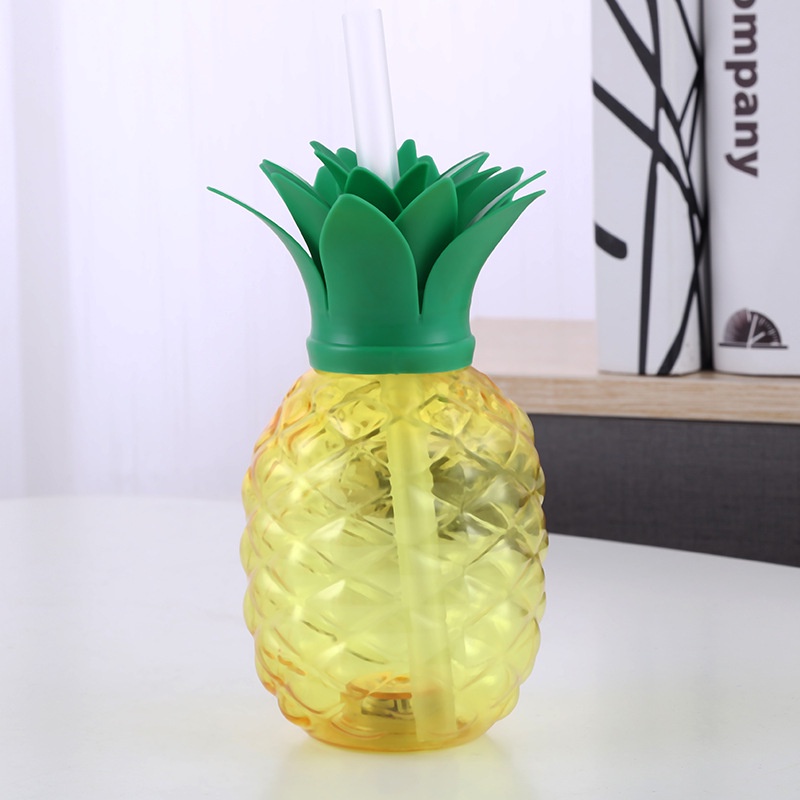 PopKozzi Strawberry Pineapple Straw Cup with Accessories Plastic Water ...