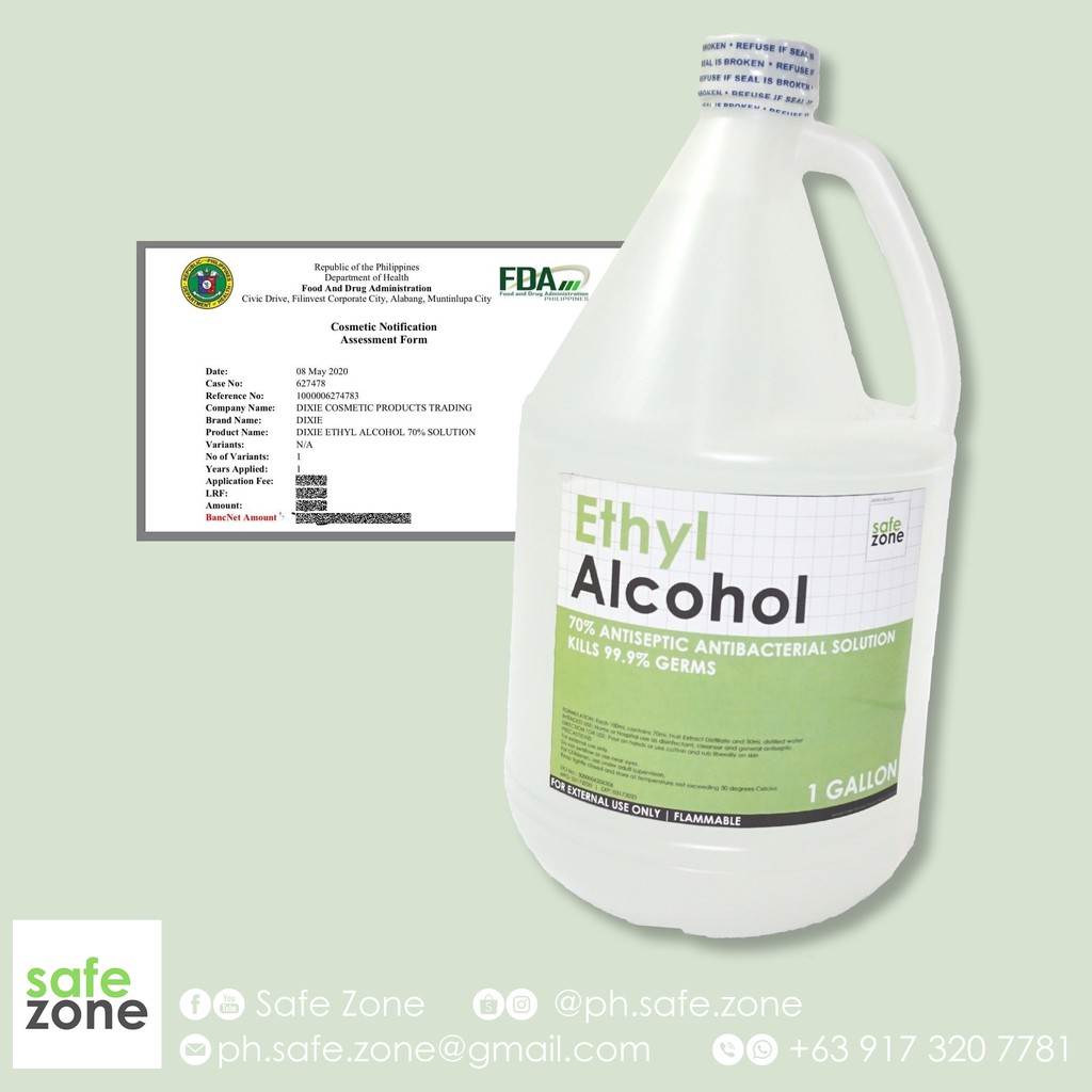 70 Pure Ethyl Alcohol with Moisturizer and Fresh Scent Shopee