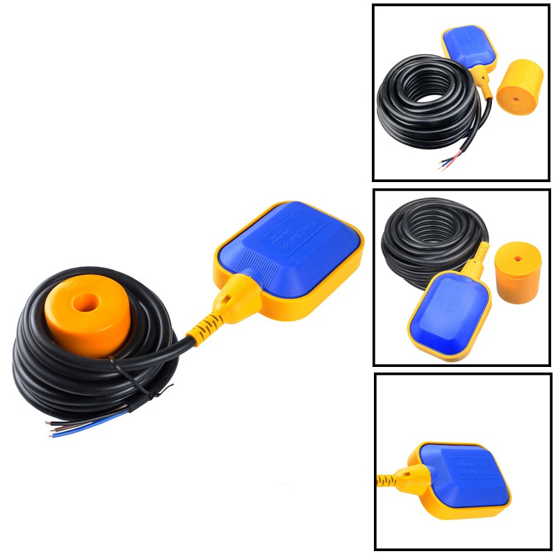 Float Switch With Cable Water Level Controller For Septic System, Sump