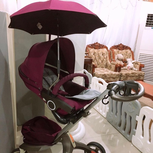 Stokke stroller outlet pink