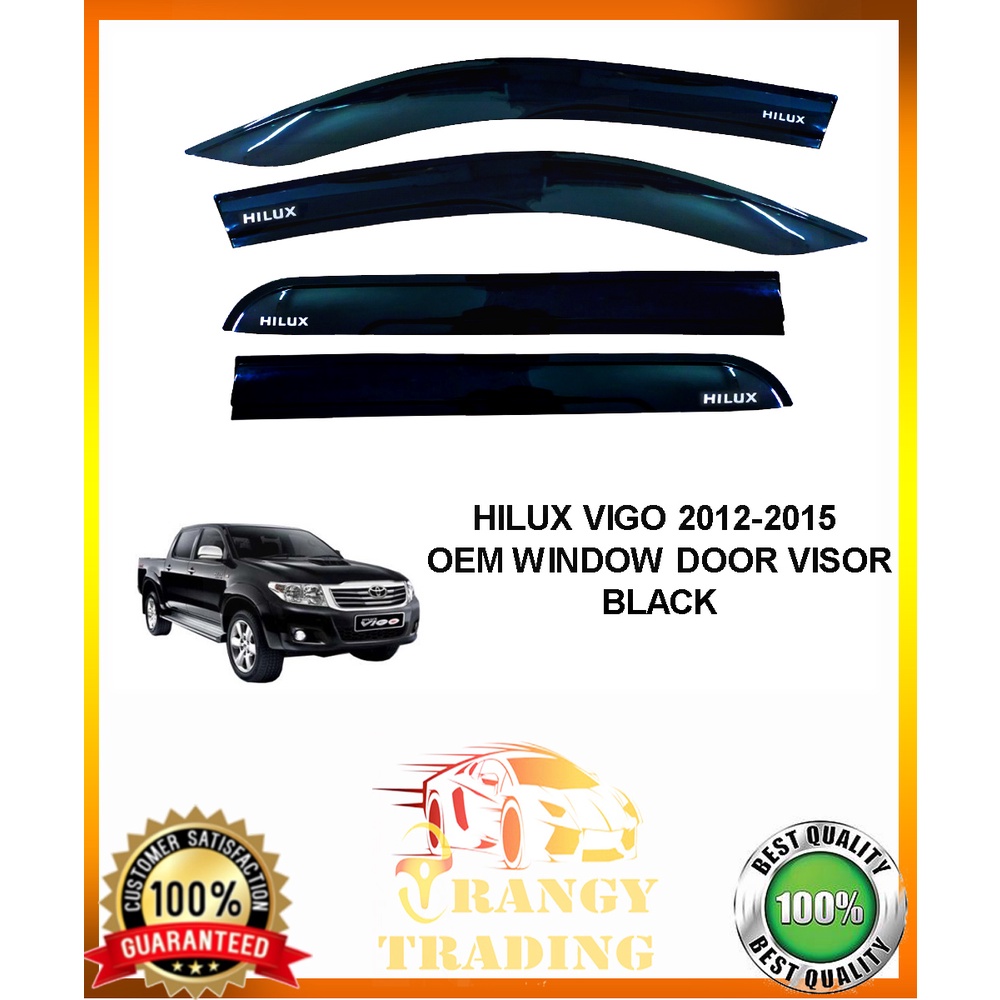 Toyota Hilux Vigo 2005 to 2015 INJECTION / MUGEN TYPE Window Door Rain ...