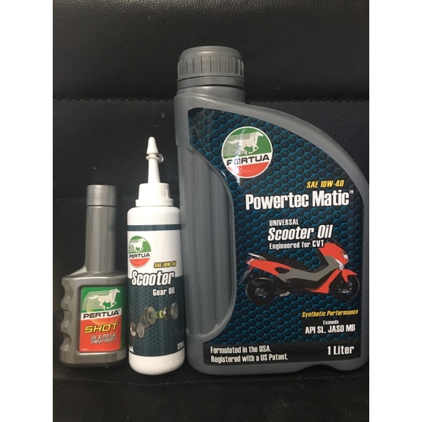 Pertua Powertec Matic 1L Scooter Oil (New Packaging) | Shopee Philippines