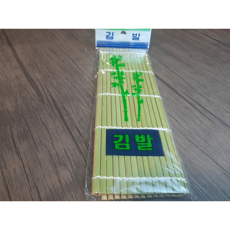 Bamboo mat, laver Kimbal(김발) for Sushi roll, Kimbap, Gimbap. Rice roll ...