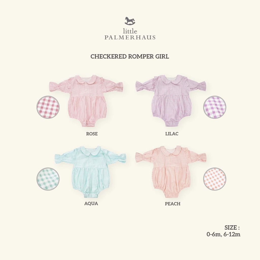 Checkered Romped Girl by little palmerhaus (baby romper) | Shopee ...