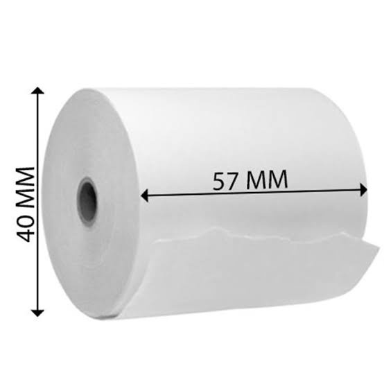 65GSM Thick Thermal Paper Coreless 57x30 57x40 57x50mm For POS