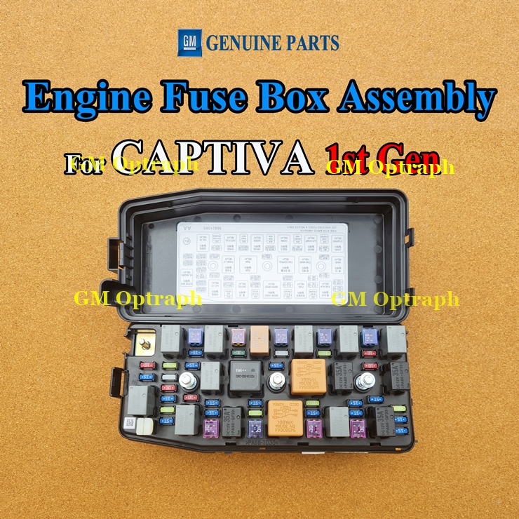 CAPTIVA 1st Gen (20062010) Engine Fuse Box Assembly ( GM Genuine / Made In Korea ) Shopee