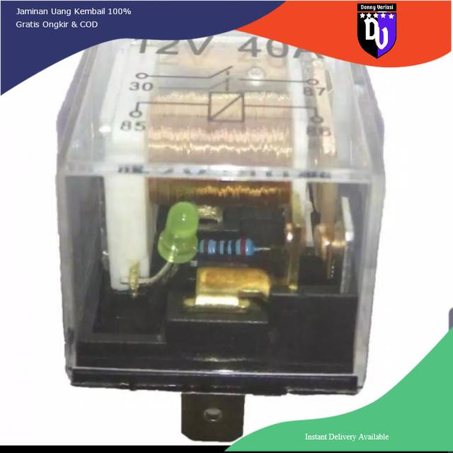 4-pin Horn Relay 12V - 80A Clear Transparent | Shopee Philippines