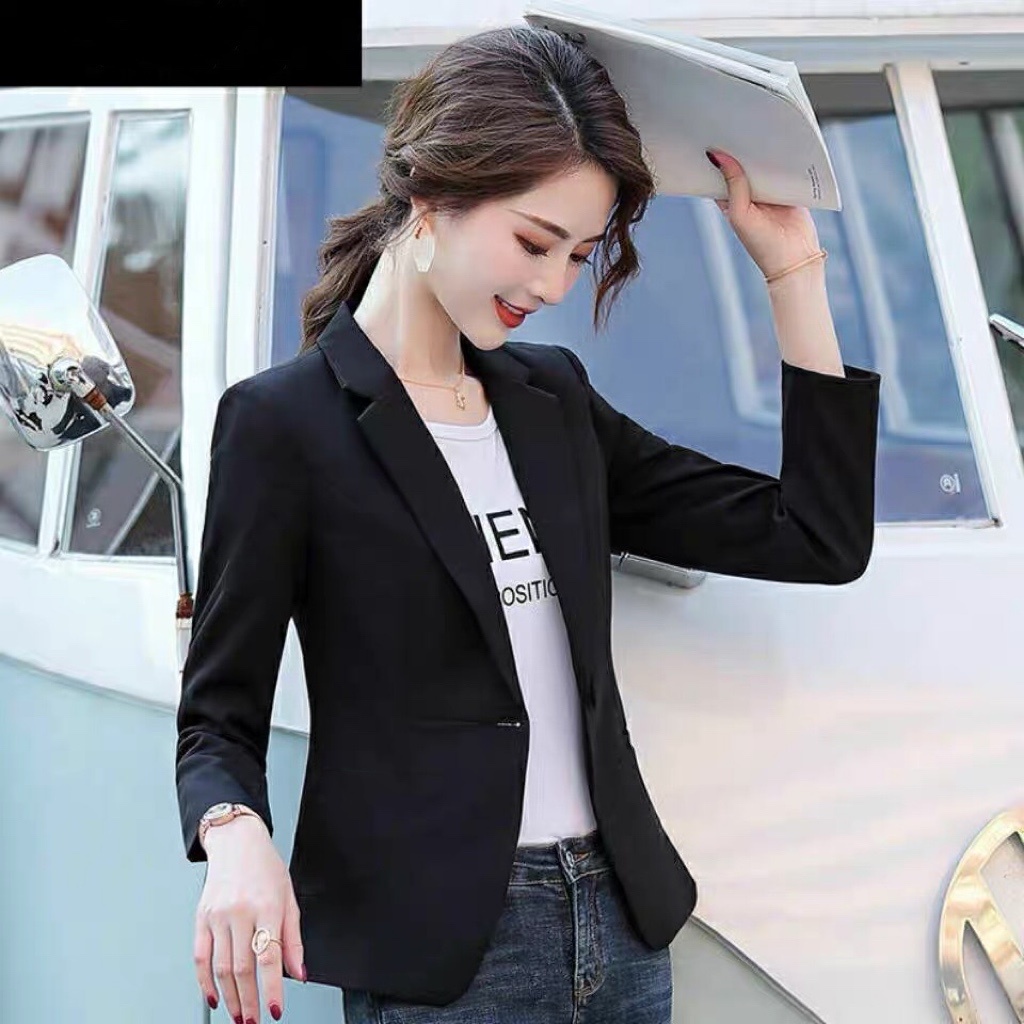 Formal Blazer Plain Black for Office Attire Small-XL Available ...