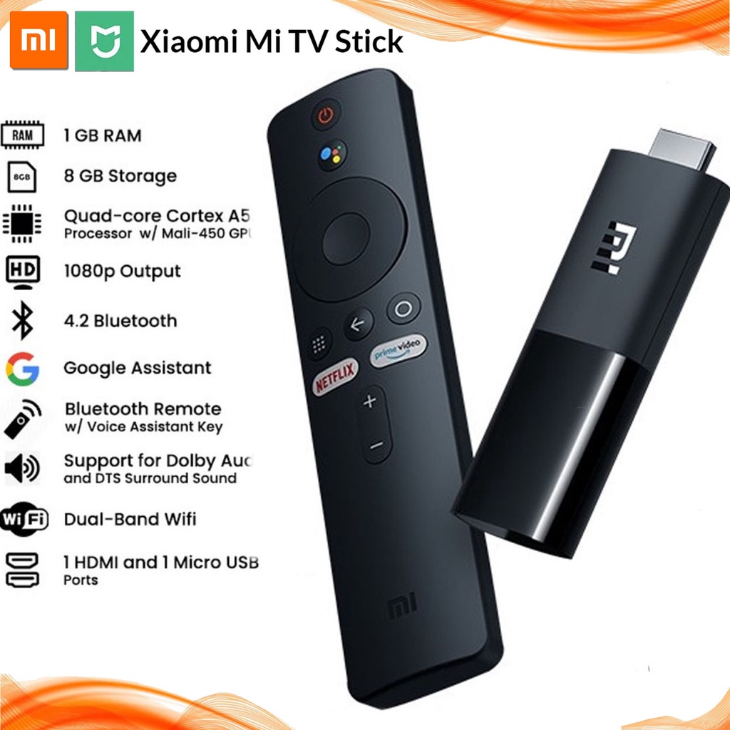 Dongle XIAOMI Mi Stick (Android - Full HD - 1 GB RAM - Wi-Fi