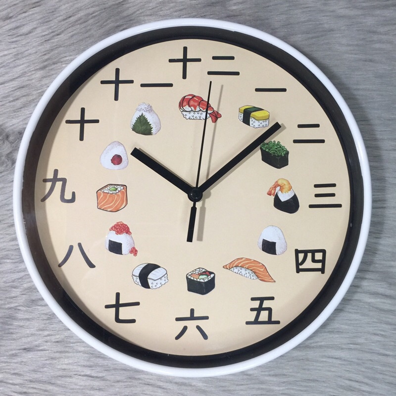 Japanese food design Wall Clock (8x8 INCHES) with free keychain ...
