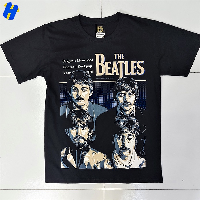 The Beatles NTS Rock Band T-Shirt v2 (Made in Thailand) | Shopee ...