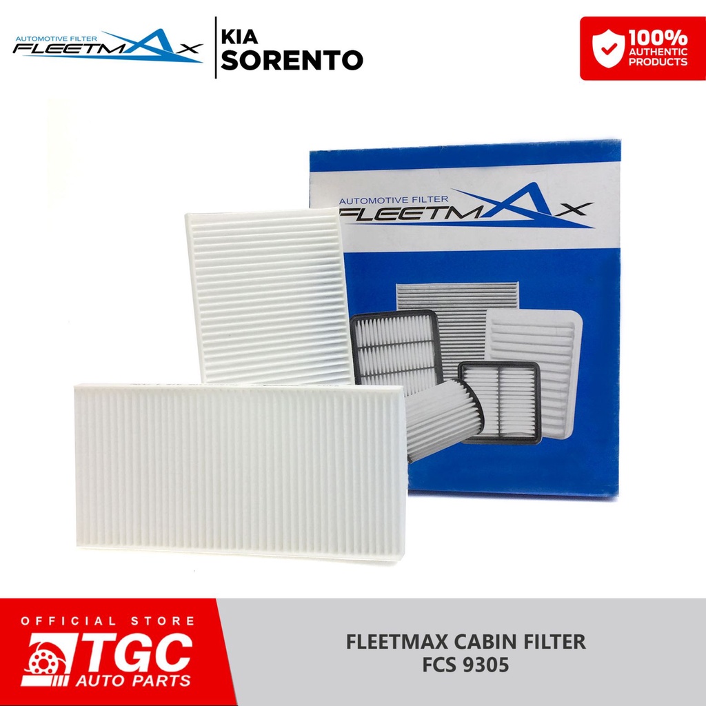 Fleetmax Cabin Filter / Aircon Filter Kia Sorento 2005 2009 FCS9305