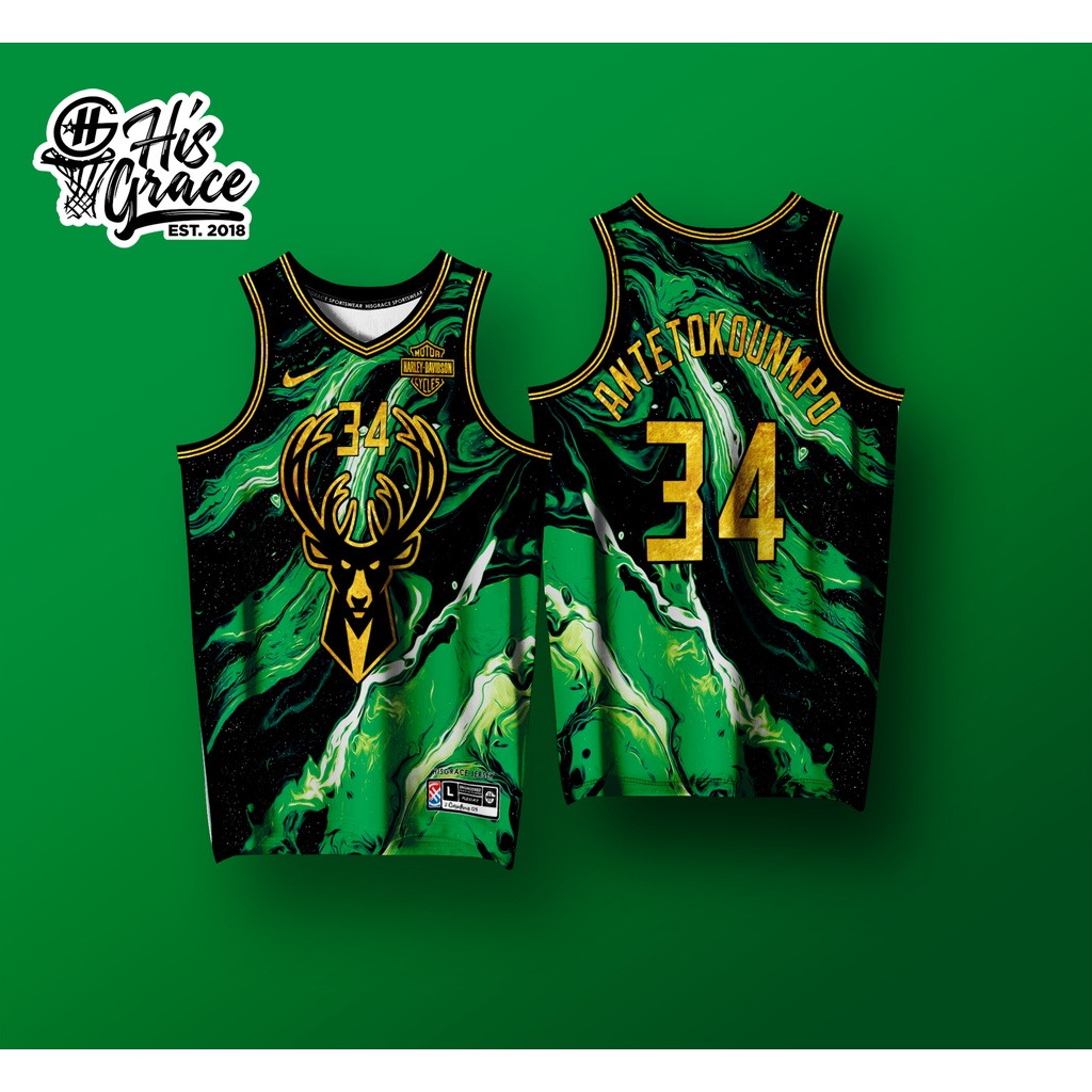 MILWAUKEE BUCKS NEW DESIGN - ALFA Full Sublimation Jersey