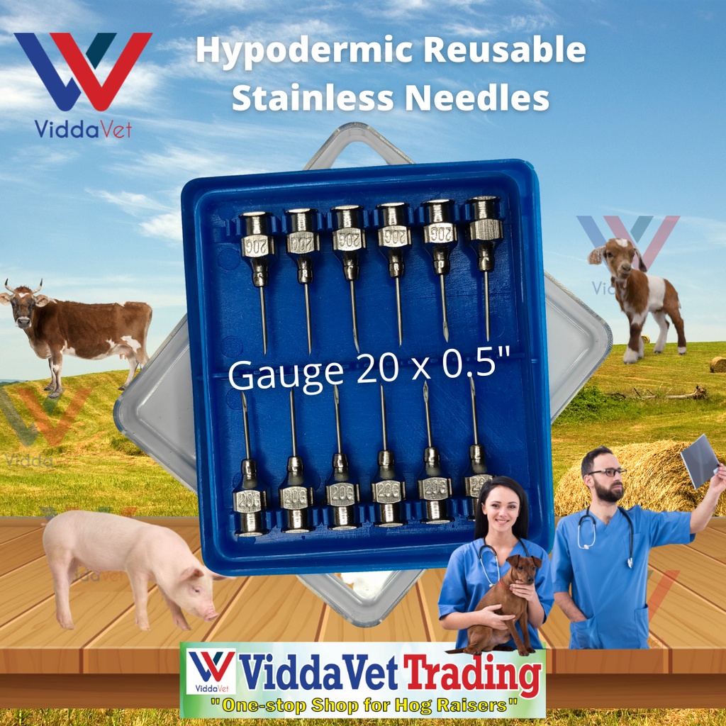 EliteVet 1 dozen Veterinary Needles Hypodermic Stainless Needles gauge