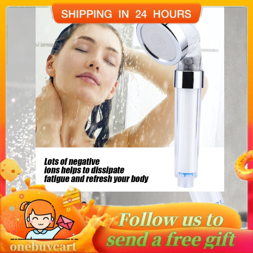 High Quality Home Negative Ions Bathroom Handheld Water Saving Shower