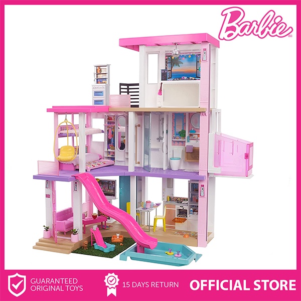 Barbie dream house doll house with pool slide and elevator hot sale