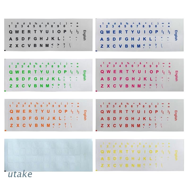 Utake Replace Keyboard Sticker Letter Film English-letter Stickers for ...
